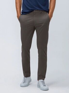 Ministry of Supply Kinetic Slim Fit Chino Pants in Olive Drab, Men’s size 34x34